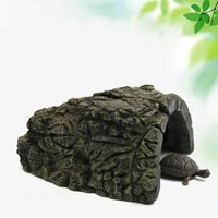 Artificial Flocking Moss Rockery Fish Hiding Cave Aquarium Reptile Basking Hide Decoration Ornament Reptiles