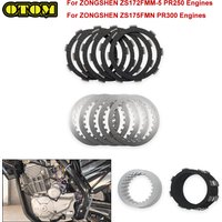For ZONGSHEN ZS172FMM-5 PR250 ZS175FMN PR300 Motorcycle Clutch Friction Plates Clutch Steel Disc Kit KEWS Engine Accessories