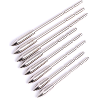 12pcs ID3.2mm Arrow Points Stainless Steel Insert Arrow Tips 80/100/120 Grains Arrow Tips for Archery Accessories