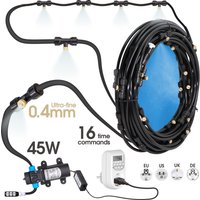 High quality 0.4MM Automatic Timing Cooling Watering System 6/9/12/18/21M Outdoor Garden Irrigation Kit Brass Mist Nozzles Spray