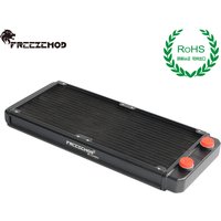 FREEZEMOD 360mm Radiator Heat Sink Exchanger 36CM Aluminum 2.7cm White Liquid Cooler Thickness 27mm Water Cooling Fans 12CM