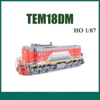 HO Type 1/87 Train Model TEM18DM Diesel Locomotive Shunting Simulation Ornament JLKN027 Static Model Boy's Toy Gift