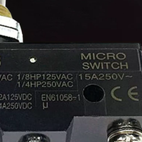 Z-15GQ-B Push Button Plunger Momentary Micro Limit Switch SPDT 15A 250VAC G35