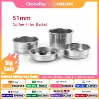 51MM Coffee Filter Basket Non Pressurized Replacement For Delonghi EC9335 EC9665 Espresso Machine Accessories Barista Tool