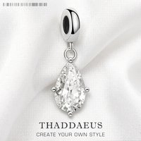 Water Drop Dangle Charm Pendant New Europe Style Jewelry For Women Classic Gift In 925 Sterling Silver