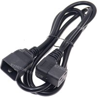 IEC320 C20 auf rechtwinkliges C19-Netzkabel für Server/PDU 16A Hochleistungs-Computer-Netzkabel in L-Form