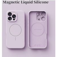 Luxury Original Liquid Silicone Magnetic Case For iPhone 16 15 14 13 12 11 Pro Max Plus For Magsafe Wireless Charge Soft Cover