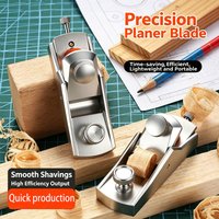 Mini Aluminum Alloy Hand Planer Portable Woodworking Plane European Flat Bottom Edge Trimming Tool DIY Carpenter Wood Trimmer