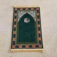 VIKAMA Luxury Muslim Prayer Mat with Tassels Foldable Portable Kneeling Rug Soft Non-Slip for Indoor Outdoor Home Decoration