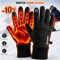 AliExpress NONE Winter Warm Full Fingers Gloves Cycling Outdoor Sports Running Motorcycle Ski Touch Screen Gloves Snow Gloves
