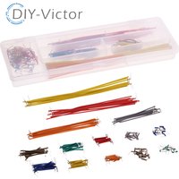 140Pcs Preformed Breadboard Jumper Wire Kit Assorted Board Jump Wire Test U Shape Solderless for Breadboard Prototyping Circuits