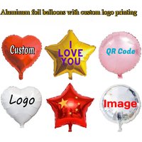 Custom Mylar Balloons Happy Birthday Party Balloon Decoration Celebration Wedding Anniversary Baby Shower