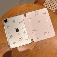 Cute Bunny Pink Bow Kawaii Cartoon for Samsung Tab S7 S8 S9 11 Plus S10 S9 S9FE 12.4 Inch Case Smart Cover for Tab A9 A11 8.7in