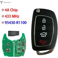 YOCASTY 95430-R1100 4A PCF7939MA Chip 433MHz FSK SY5AERGE04 Car Remote Key Fob For Hyundai HB20 2019 2020 2021 2022