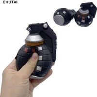 Kawaii Squishies Black Grenade PU Squeeze Toys Slow Rising Cream Scented Stress Reliever Squishy Fidget Toy For Kids Boys Gift