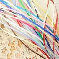 Colorful Double-Sided Satin Ribbon with Ultra-Thin Ribbon, DIY Handmade Doll Clothes Accessories, Mini Satin Material 2mm, 5m