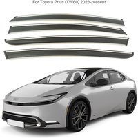 For Toyota Prius 2023 2024 2025 2026 XW60 Door Window Deflector Rain Guards Weather Shield Vent Visor