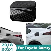 For Toyota Camry 2024-2018 Car Fuel Tank Cover Trim For 8th Gen Camry Glossy Black Oil Gas Cap Exterior Anti-scratch Sticker