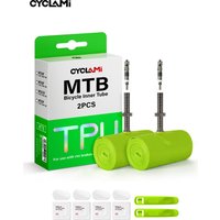 AliExpress CYCLAMI MTB Bicycle Ultralight TPU Inner Tube 26 / 27.5 / 29 inch Mountain Bike Inner Tire French Metals Removable Valve