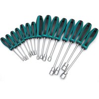 Socket Screwdriver Steel Socket Driver Wrench Screwdriver Hex Nut Key Hexagonal Screw Driver Repair Tool 3/3.5/4/4.5/5/5.5/6mm