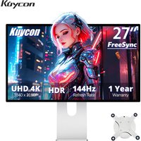 27Inch 144Hz Gaming Monitor Kuycon P27D 4K Computer Display 99%sRGB 500Nits IPS HDR10 PC Screen VESA Type-C HDMI Compatible