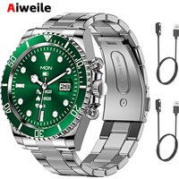 Smart Watch Man Smartwatch AW12 high-end luxury 2024 Android IOS Korean Support Steel Connected Replica Miltary pk gts4 global