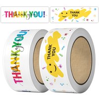 120Pcs/roll Thank You Stickers for Small Business, Decorative Sealing Stickers for Delivery Decoration Packaging Gifts