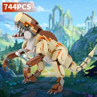 Prehistoric Dino Building Blocks STEM Toys with Dinosaur Figures Off Road Car for Kids Age