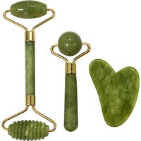 3pcs Gua Sha Jade Stone Gua Sha Massage Tool Guasha Tool For Face and Body Skin Massage Eye Skin Care Tools For SPA Beauty