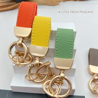 Kawaii Stylish Flip Fur Keychain Upgrade Your Car Keys Perfect for Men and Women Suede Leather Luxury Car Keychain Keyring