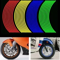 AliExpress NONE 1set Wheel Sticker Reflective Rim Stripe Tape Bike Motorcycle Stickers For Honda For Kawasaki Z750 Z800 For YAMAHA MT07 MT09