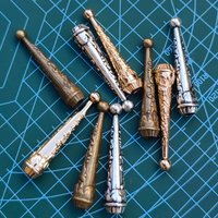 Bolo Tie Tips Replacement End Caps Alloy Long Bolo Cap Buckle Replacement Fahion Findings for bolo necklace 12pcs