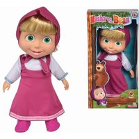 New 40cm Martha And Bear Doll With Large Purple Dress Martha Doll Warm Adorable Doll Playing Home Companion Doll Girl Gift