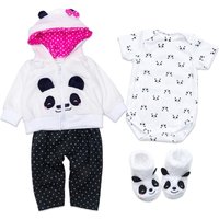 Reborn Dolls Baby Clothes Panda Outfits for 18- 20 inch Reborn Doll Panda Clothes Girl Baby Clothing Baby Sets