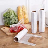 100 szt. Typ kamizelki Food Grade zagęszczony punkt przerwania torba do przechowywania lodówka z rolką gospodarstwa domowego jednorazowe ręczne 3
