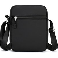 Simple Casual Mini Crossbody Bag Men Nylon Small Shoulder Bag For Men Oxford Black Messenger Side Sling Bag Husband Chest Bag