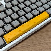 Cute Personalized Spacebar Keycaps Cheese Key Caps For Gaming Mechanical Keyboard Keycap Profile 6.25u
