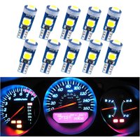 10pcs T5 3030 Led Bulb Car Interior Lights Dashboard Warming Indicator Light Auto Instrument Lamp For Honda Accord Civic Crv