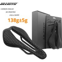 AliExpress ULLICYC 3D Printed Honeycomb Bicycle Saddle Hollow Comfortable Breathable,Full-Carbon Shell MTB/Road Racing Bike Cycling Seat,136x242mm