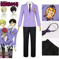 Anime Ouran High School Host Club Fujioka Haruhi Cosplay Costume Wig Tamaki Cosplay Host Club School Uniform Halloween Costumes