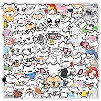 10/30/72pcs Cute Cartoon Creative Pokky Cat Stickers Funny Animal Meme Decals Toy Notebook Luggage Phone Decoration Sticker Pack