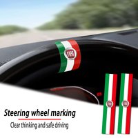 Fiat Car Steering Wheel Cover Emblem Badge Sticker DIY For 500 Punto FR Abarth Croma Albea Tipo Palio Panda Doblo Ducato Viaggio