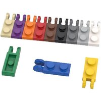 100pcs 44302 Hinge Plate 1x2 Bricks Building Blocks 30365 With 2 Fingers Educational Particle Children Birthday Kid Gift Toys