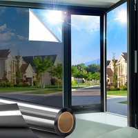 One Way Window Privacy Film See Out Not in, Window Tint for Home, Reflective Mirror Glass Windows Coverings Sun Heat UV Blocking image 3
