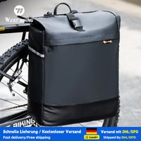 WEST BIKING Fahrradtasche 30L Wasserdichte Gepäckträgertasche Fahrrad-Satteltasche mit Regenschutz Profi-Fahrradzubehör