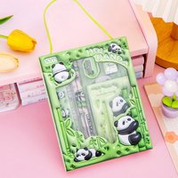 High Quality Gift 6 In 1 Stationery Set Erasers Rulers Study Stationery Set Pencils Kindergarten Birthday Gift Prizes