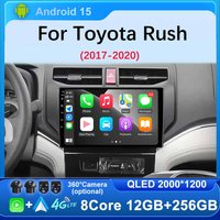 Android 15 Car Radio for Toyota Rush 2017 - 2020 Multimedia GPS Player Navi BT Head Unit Wireless Carplay Auto DSP Stereo Video