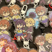 Corpse Party Acrylic Keychains Double-Sided Anime Game Key Ring Collectible Souvenir Character Design