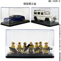 Building block doll display box acrylic transparent dust-proof doll compatible Lego doll storage box