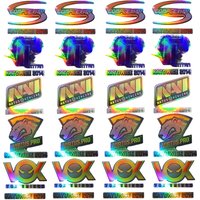 Holographic Esports Team Logo Sticker Set, Waterproof Vinyl Decal for Laptop Car Motorcycle Body